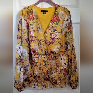Floral Yellow Maxi Dress